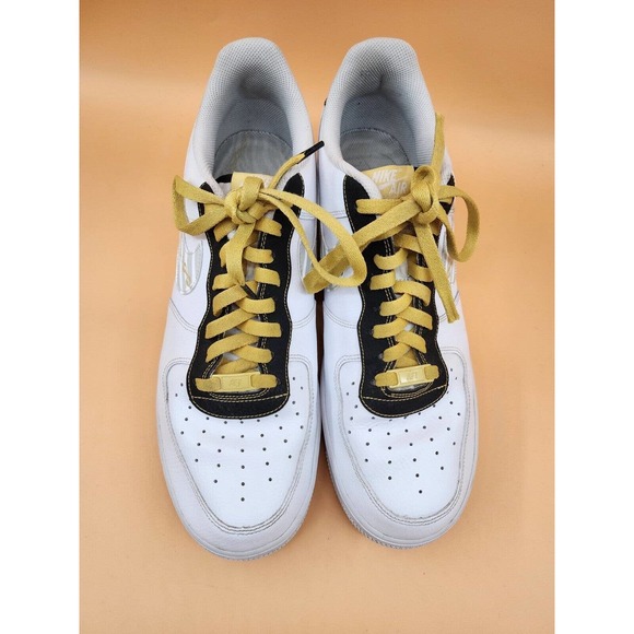 NIKE AIR FORCE 1 '07 LV8' GOLD LINKS ZEBRA SIZE US 13 Shoe. Sneaker DH5284-100 - Picture 3 of 8